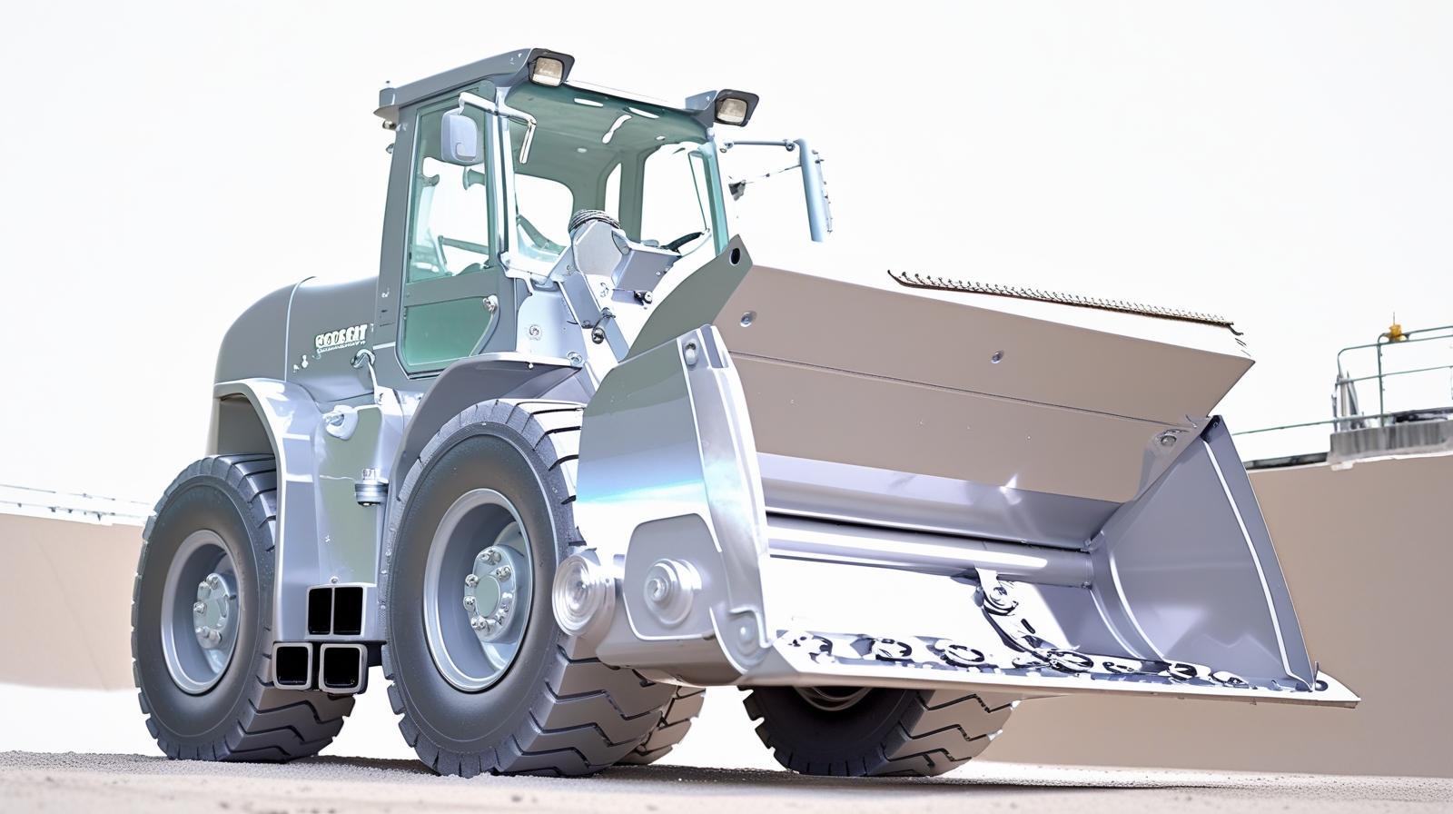 create similar forklift soil bucket image